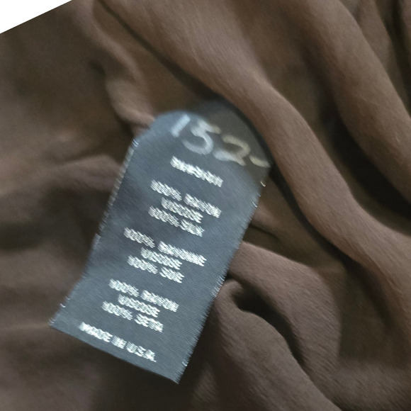 Rozae Nichols cowl neck brown mini dress size medium - Picture 5 of 7